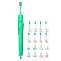 16pcs Ear Wax Remover Tool Reusable Spiral Ear Wax Remover Silicone Ear Cleaner for Adults Kids -Green