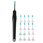 16pcs Ear Wax Remover Tool Reusable Spiral Ear Wax Remover Silicone Ear Cleaner for Adults Kids -Green
