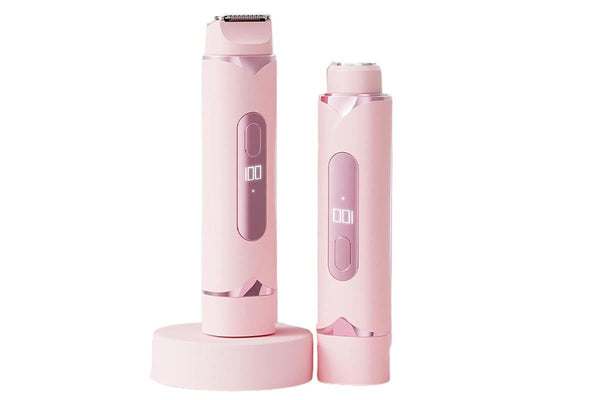2-in-1 Women's Electric Shaver & Bikini Trimmer - Pink
