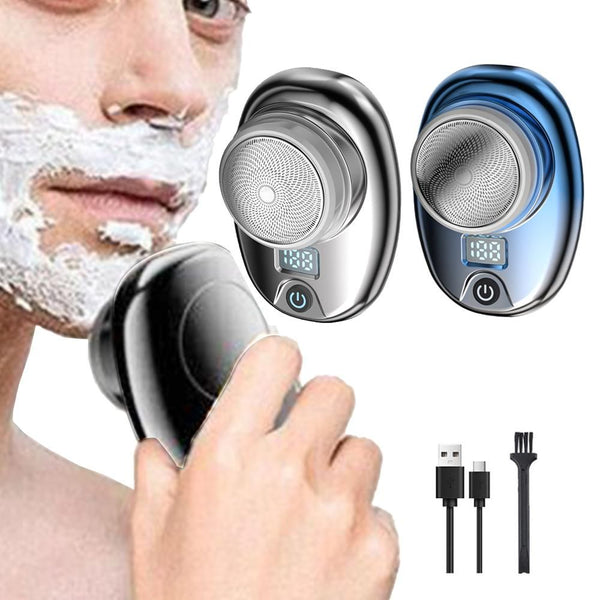 Portable Mini Electric Shaver (2-Pack - Blue and Silver)