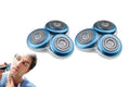 2Pcs Replacement Head Blades Fit For Philips Series S7000 Electric Shavers 3-pc Pack