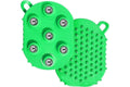 2Pcs Roller Ball Massager Glove Lymphatic Massage Muscle Release for Back-Green