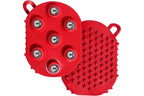 2Pcs Roller Ball Massager Glove Lymphatic Massage Muscle Release for Back-Green