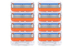 2 Sets of 4 Pcs Replacement 5 Blades Razor Blades for Men Razor Refills for Gillette