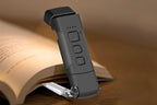 2Pcs USB Rechargeable Book Light Bookmark Lamp with 3 Colors and 5 Brightness-Black