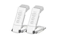 2Pcs USB Rechargeable Book Light Bookmark Lamp with 3 Colors and 5 Brightness-White