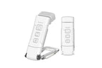 2Pcs USB Rechargeable Book Light Bookmark Lamp with 3 Colors and 5 Brightness-White