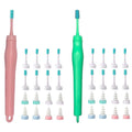 32pcs Ear Wax Remover Tool Reusable Spiral Ear Wax Remover Silicone Ear Cleaner for Adults Kids -Pink and green