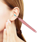 32pcs Ear Wax Remover Tool Reusable Spiral Ear Wax Remover Silicone Ear Cleaner for Adults Kids -Pink and green