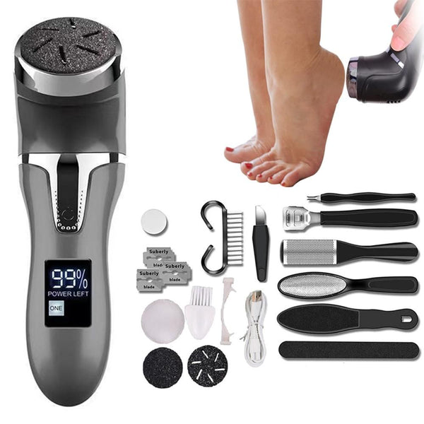 Electric Callus Remover Kit -Black and 12pcs