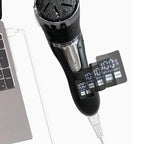 Electric Callus Remover for Feet Water-resistant 2 Speeds Pedicure Kit -Black and 12pcs kit