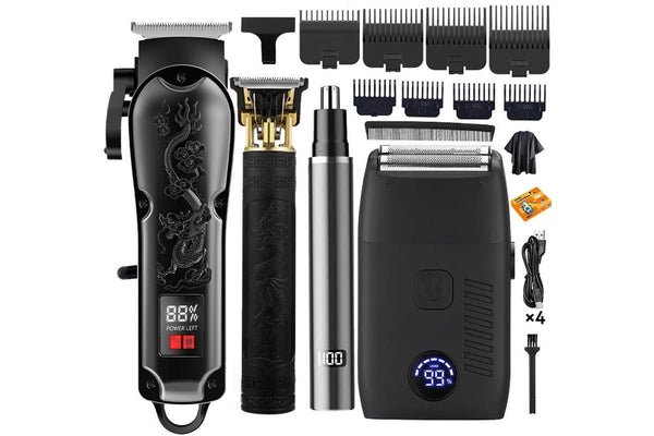 Men's 4-in-1 Hair Clipper & Grooming Kit