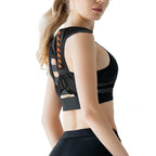 Posture Corrector Back Brace for Women and Men Adjustable Upper Shoulder Back Support Brace -Orange