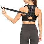 Posture Corrector Back Brace for Women and Men Adjustable Upper Shoulder Back Support Brace -Purple