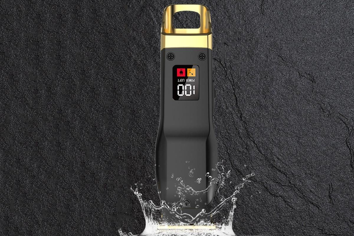 Rechargeable Men Hair Clipper Wet Dry Use for Home Dorm Barber Shop-Gold