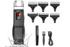 Rechargeable Men Hair Clipper Wet Dry Use for Home Dorm Barber Shop-Grey