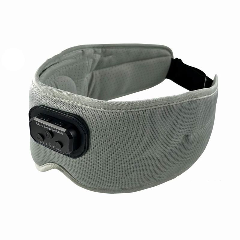 Sleep Mask Eye Mask White Noise Sleep Headphones Wireless 5.2 Bluetooth Music Sleeping Eye Mask -Black