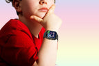Kids Smart Watch Touch Screen Elastic Strap Smartwatch With Video Camera Pedometer-Black