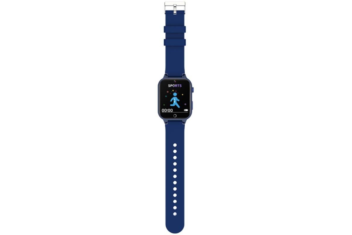 Kids Smart Watch Touch Screen Elastic Strap Smartwatch With Video Camera Pedometer-Blue