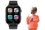 Kids Smart Watch Touch Screen Elastic Strap Smartwatch With Video Camera Pedometer-Blue
