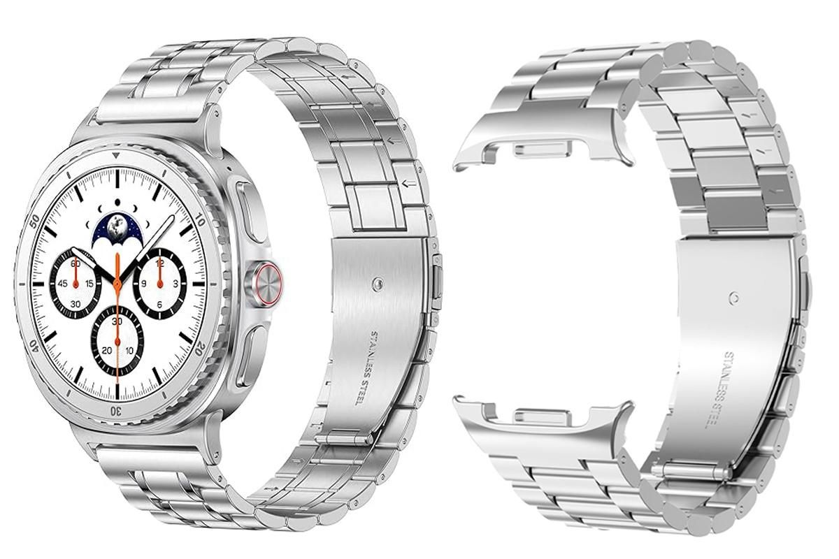 Metal Replacement Watch Band for Samsung Galaxy Watch 8 40 44 46mm-Silver