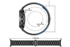 Metal Replacement Watch Band for Samsung Galaxy Watch 8 40 44 46mm-Black