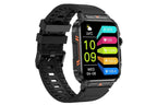 Military Smart Watch 1.95-Inch Fitness Tracker with Heart Rate Sleep Monitor 100 Sports Modes Activity Tracker-Black