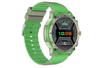 Smart Watch 1.43-Inch Fitness Watch with 24H Heart Rate Blood Pressure Blood Oxygen Female Physiological Flashlight Activity Tracker-Green
