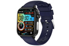 Smart Watch 1.96-Inch ECG Fitness Tracker with Heart Rate Blood Oxygen Blood Glucose Uric Acid and Blood Lipid 100 Sports Modes Activity Tracker-Blue