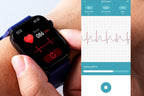 Smart Watch 1.96-Inch ECG Fitness Tracker with Heart Rate Blood Oxygen Blood Glucose Uric Acid and Blood Lipid 100 Sports Modes Activity Tracker-Blue