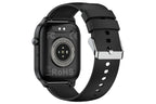 Smart Watch 1.85-Inch Fitness Watch with Heart Rate Sleep Monitor Blood Oxygen Blood Pressure Activity Tracker-Black