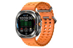 Smart Watch 1.43-Inch Fitness Watch with Heart Rate Sleep Monitor Blood Oxygen Sedentary Reminder OTA SOS Activity Tracker-Orange