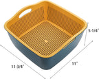 Kitchen Strainer Set - Double-Layer Plastic - Detachable
