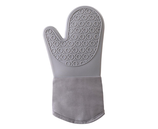 1Pc Heat-insulated Glove Non-slip Silicone - Grey