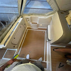 1999 Bayliner 2855 Swim Platform Cockpit Boat EVA Foam Faux Teak Deck Floor Pad Mat SeaDek MarineMat Gatorstep Style Self Adhesive