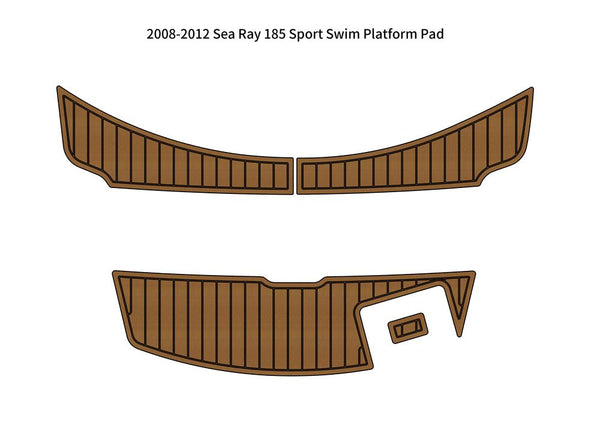 2008-2012 Sea Ray 185 Sport Swim Platform Pad Boat EVA Foam Teak Deck