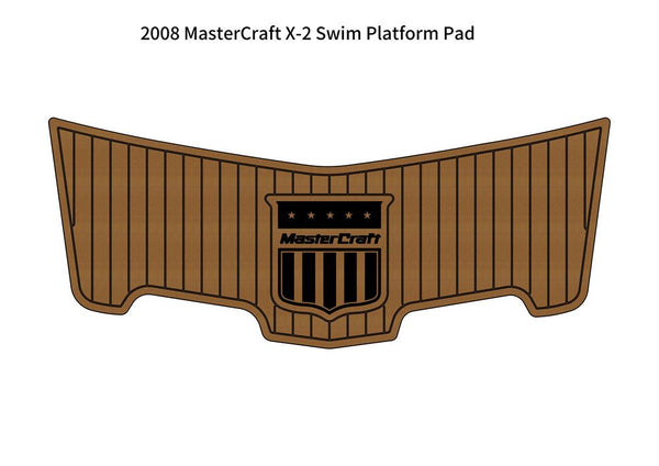 2008 MasterCraft X-2 Boat Swim Platform Pad Boat EVA Foam Faux Teak Deck