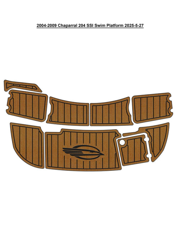 2004-2009 Chaparral 204 SSI Swim Platform Boat EVA Foam Teak Deck