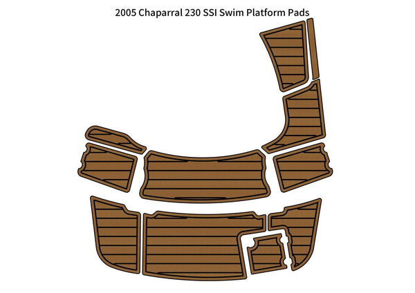 2005 Chaparral 230 SSI Swim Platform Step Boat EVA Foam Teak Deck