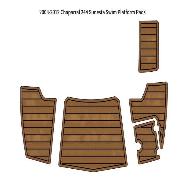 2008-2012 Chaparral 244 Sunesta Swim Platform Boat EVA Foam Teak Deck