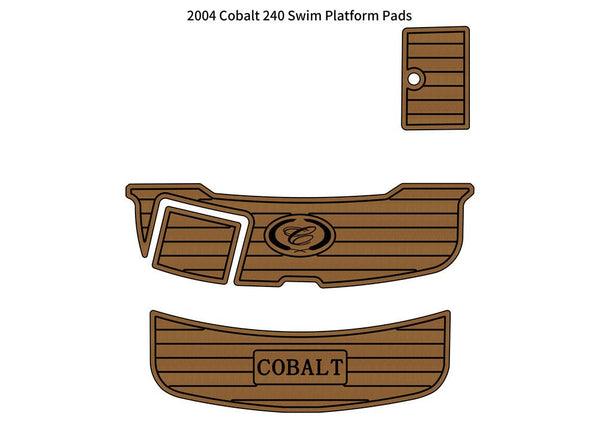 2004 Cobalt 240 Swim Platform Step Pad Boat EVA Foam Faux Teak Deck