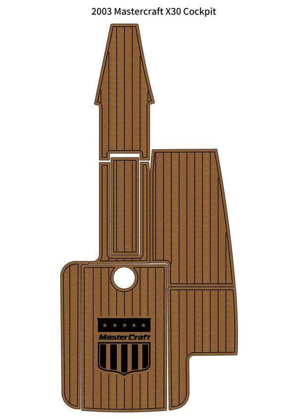 2003 Mastercraft X30 Cockpit Pad Boat EVA Foam Faux Teak Deck