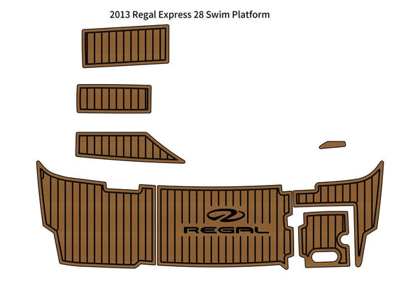 2013 Regal Express 28 Swim Platform Step Pad Boat EVA Foam Faux Teak Deck