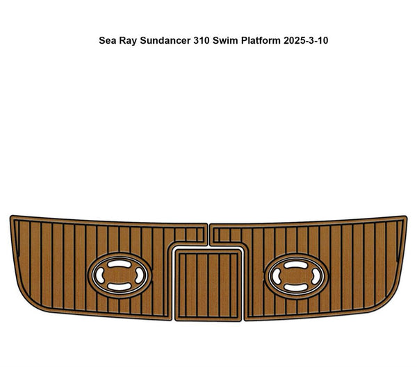 Sea Ray 310 Sundancer Swim Platform Pad Boat EVA Foam Faux Teak Deck