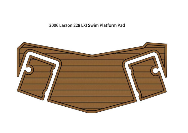 2006 Larson 228 LXI Swim Platform Step Pad Boat EVA Foam Teak Deck