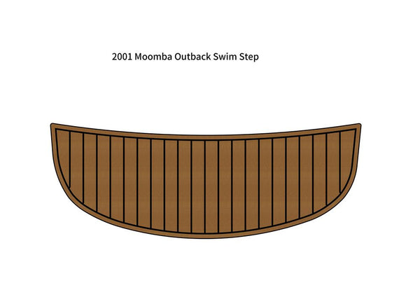 2001 Moomba Outback Swim Platform Step Pad Boat EVA Foam Teak Deck Flooring Mat