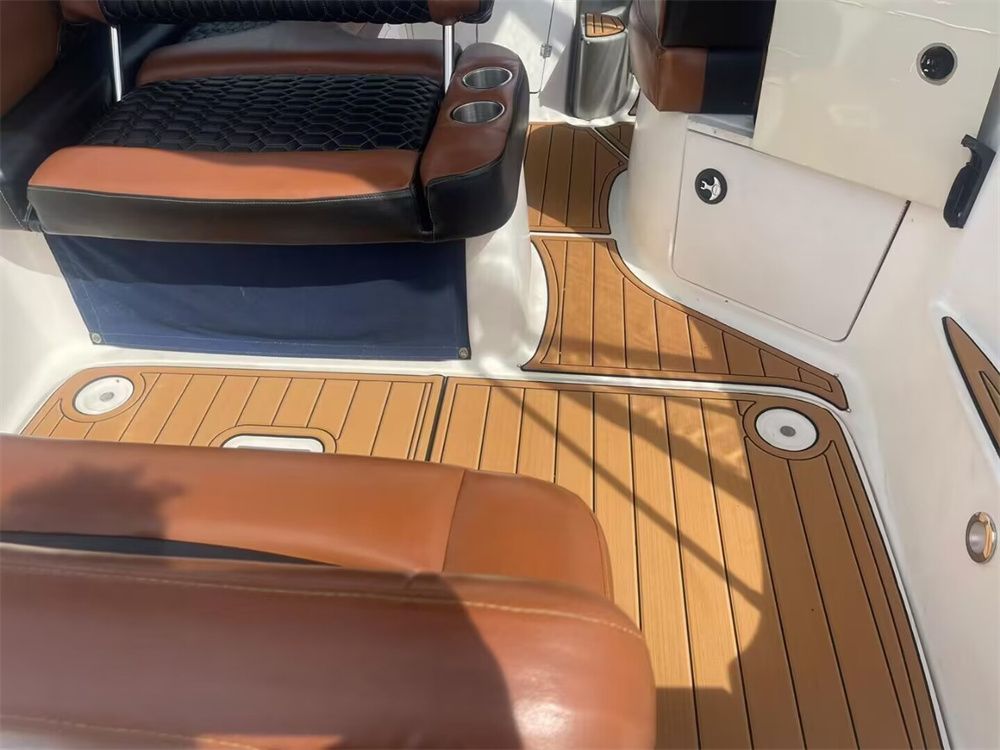 2003 Bayliner 245 SB Swim Platform Cockpit Boat EVA Foam Teak Deck Floor Pad Mat SeaDek MarineMat Gatorstep Style Self Adhesive