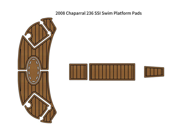 2008 Chaparral 236 SSI Swim Platform Pad Boat EVA Foam Teak Deck