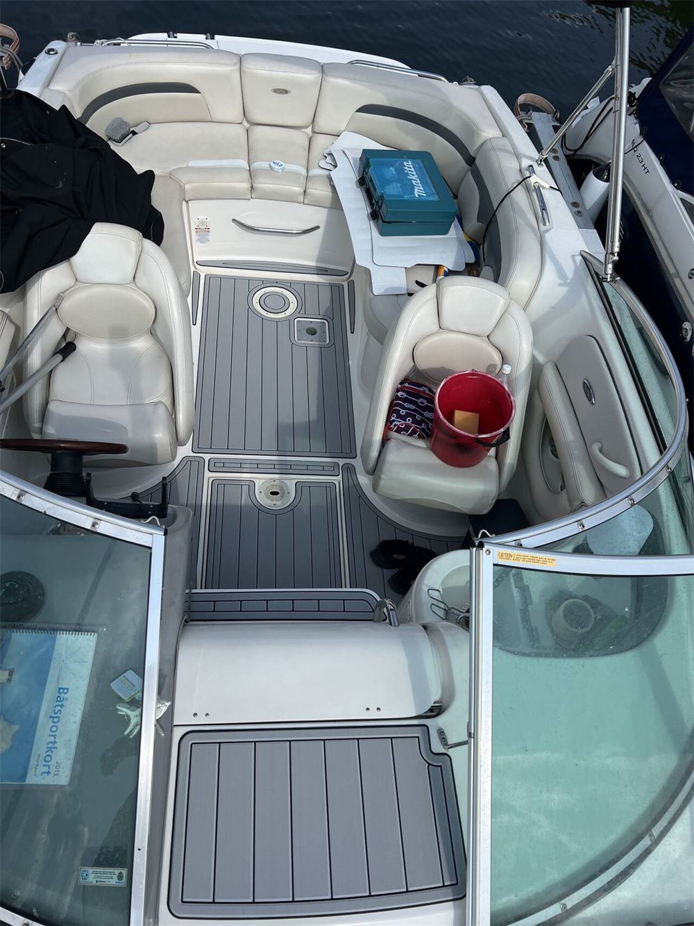 2004 Chaparral 265 SSI Swim Platform Cockpit Boat EVA Foam Teak Deck Floor Pad SeaDek MarineMat Gatorstep Style Self Adhesive