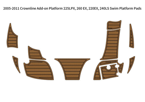 2005-2011 Crownline 225LPX 260EX 220EX 240LS Add-on Swim Platform Boat
